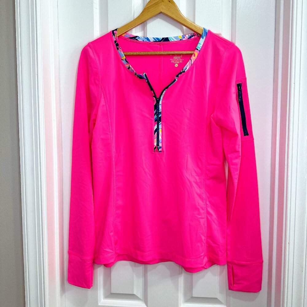 Lilly Pulitzer Luxletic Kona Sunguard 1/4 Zip Pullover UPF 50+